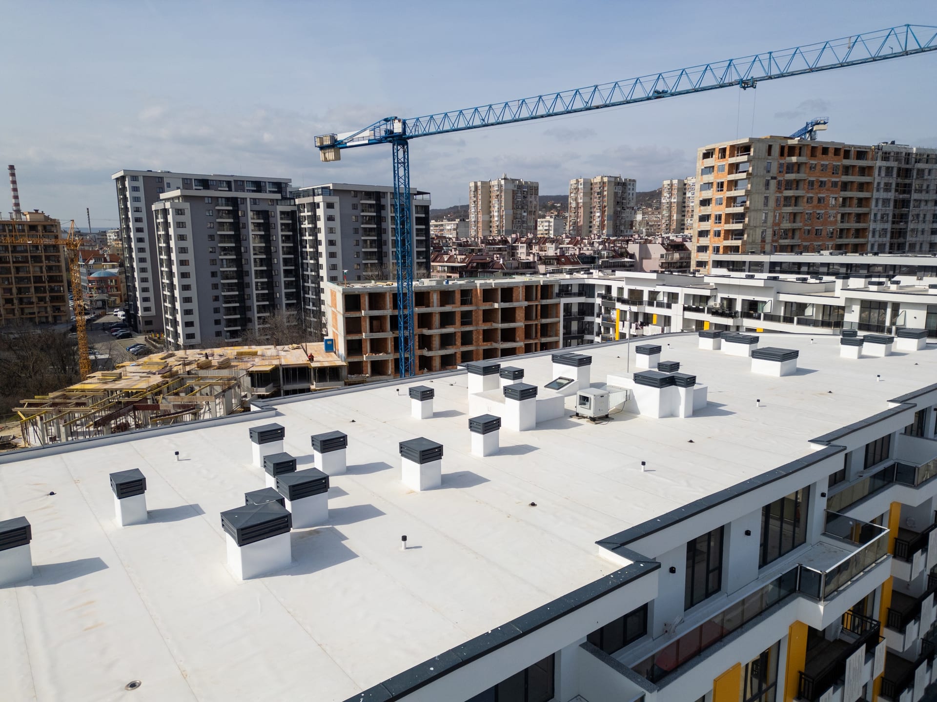 Commercial roof replacement project in Florida by Best Florida Roofing